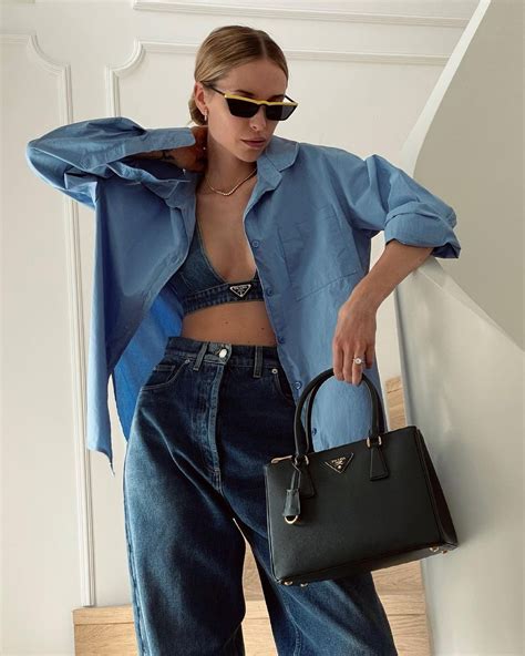 prada denim jeans bag|prada denim bralette.